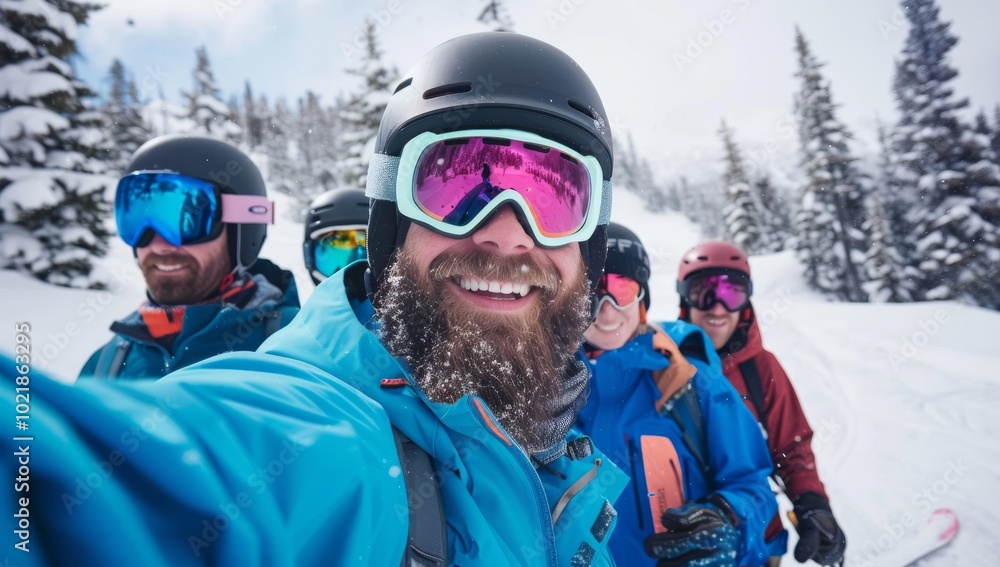Experience the thrill of a winter retreat on a snowy mountain with friends. Skiing and snowboarding in a scenic alpine setting will make unforgettable memories of this adventurous getaway Experience the thrill of a winter retreat on a snowy mountain with friends. Skiing and snowboarding in a scenic alpine setting will make unforgettable memories of this adventurous getaway