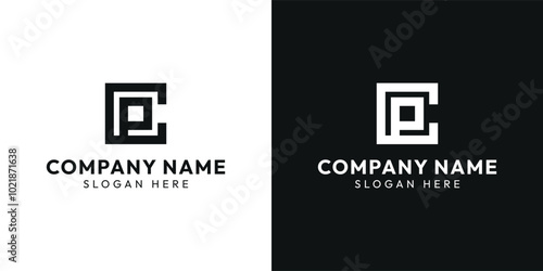 Creative Letters CP Vector Monogram Logo Design