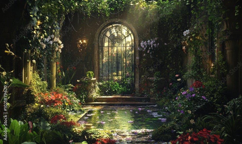 Fototapeta premium Dreamy garden