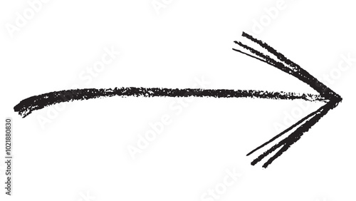 black arrows isolated on a transparent background. hand-drawn Arrows icon. 