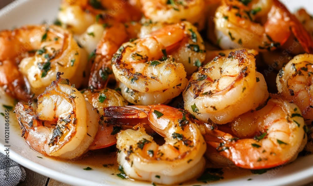 Garlic and herb butter shrimp Garlic and herb butter shrimp