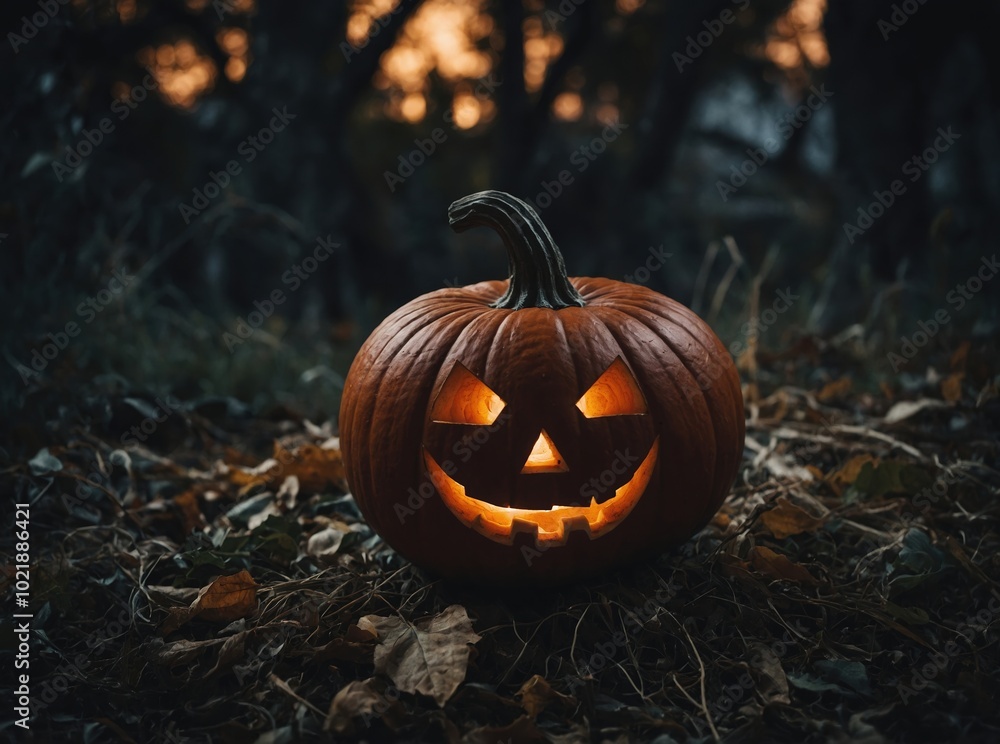 A witch's hat perched on a pumpkin A witch's hat perched on a pumpkin