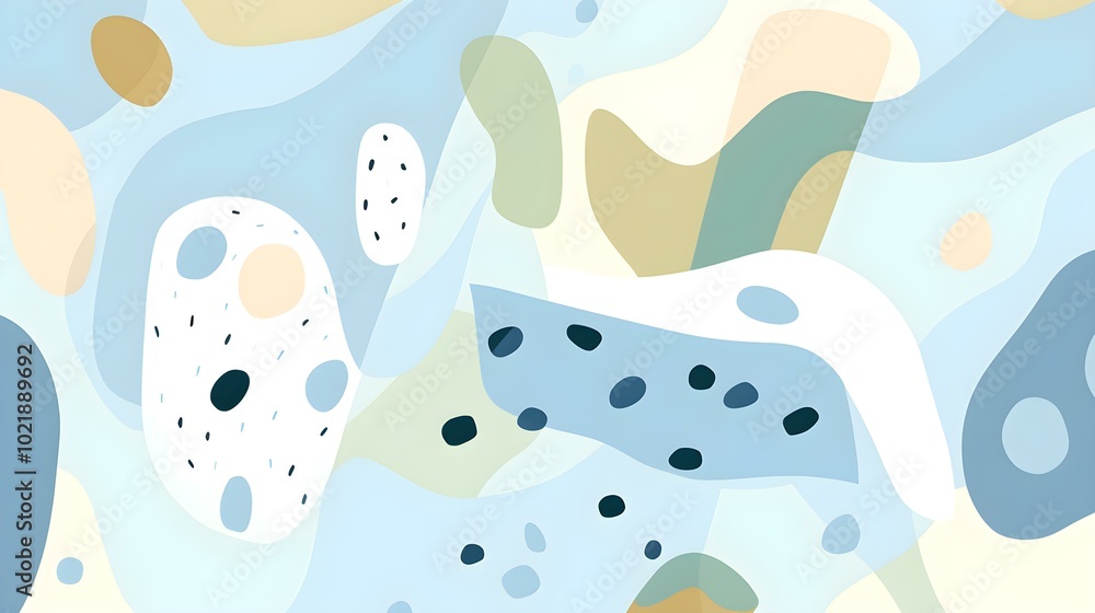 Seamless Background of abstract Shapes and Textures in light blue Tones. Creative Wallpaper Seamless Background of abstract Shapes and Textures in light blue Tones. Creative Wallpaper