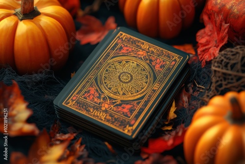 Mystical Tarot Enchanted by Shadows of Autumn photo