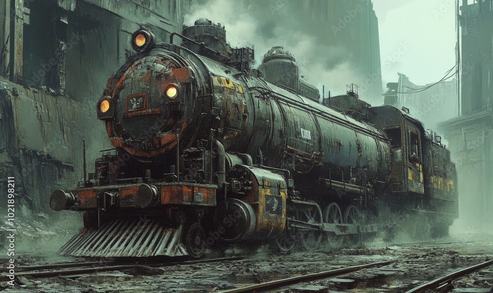 Naklejka premium Industrial transport