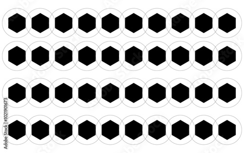 poligono y circulo vector, figuras geométricas 