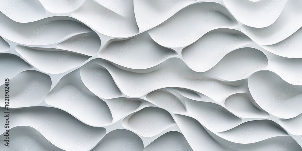 A seamless pattern of an intricate white wall texture with a complex wavy design, perfect for adding depth and dimension to your projects. A seamless pattern of an intricate white wall texture with a complex wavy design, perfect for adding depth and dimension to your projects.