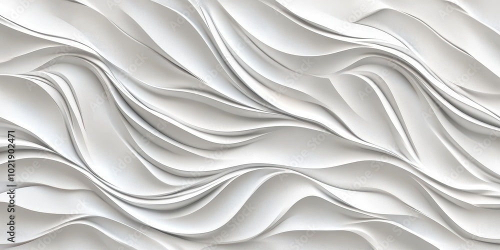A seamless pattern of an intricate white wall texture with a complex wavy design, perfect for adding depth and dimension to your projects. A seamless pattern of an intricate white wall texture with a complex wavy design, perfect for adding depth and dimension to your projects.