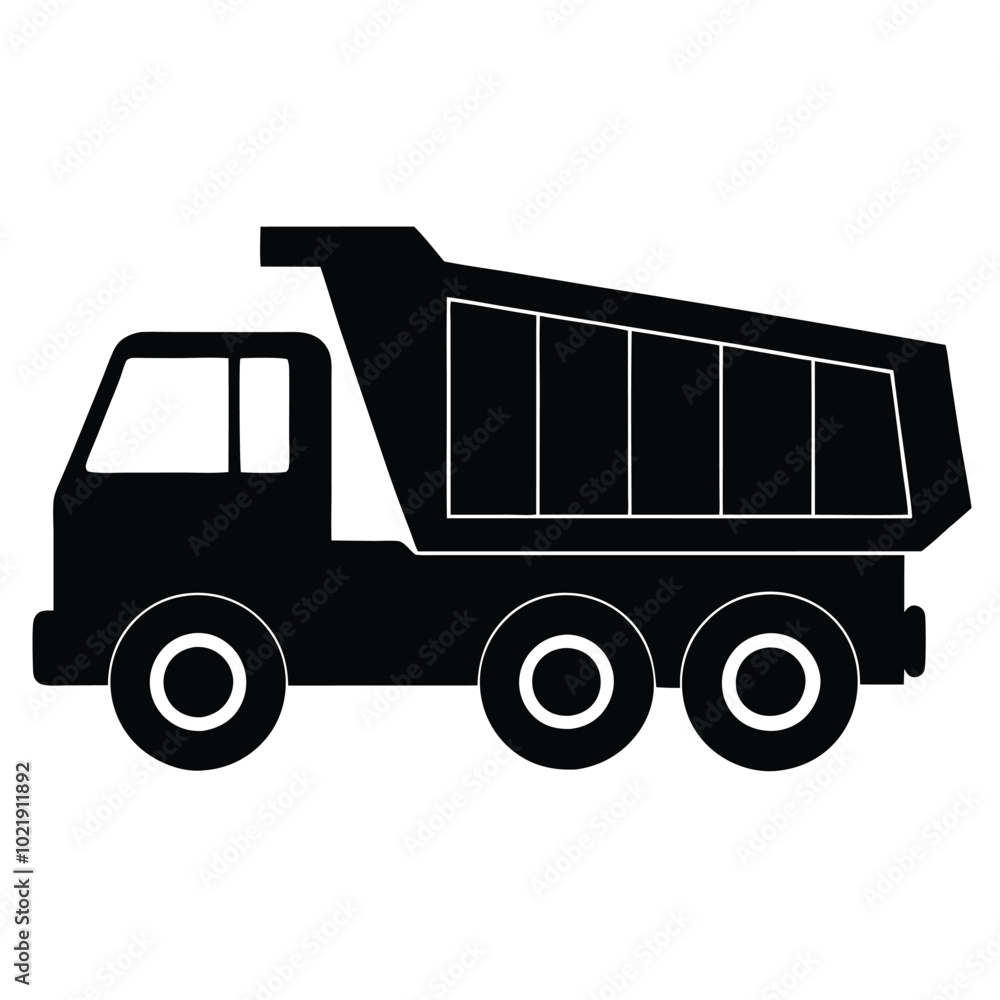 dump-truck-silhouette-black-color dump-truck-silhouette-black-color