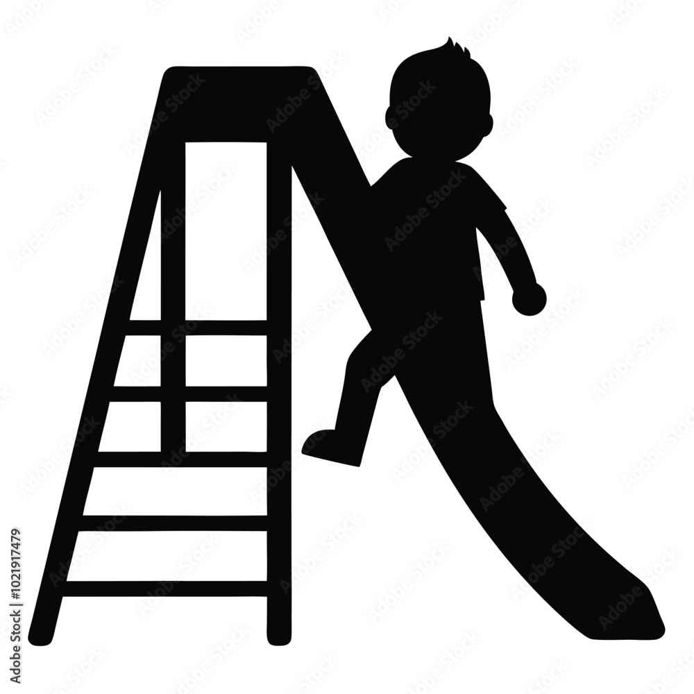 toddler-on-slide--play-ground-silhouette toddler-on-slide--play-ground-silhouette