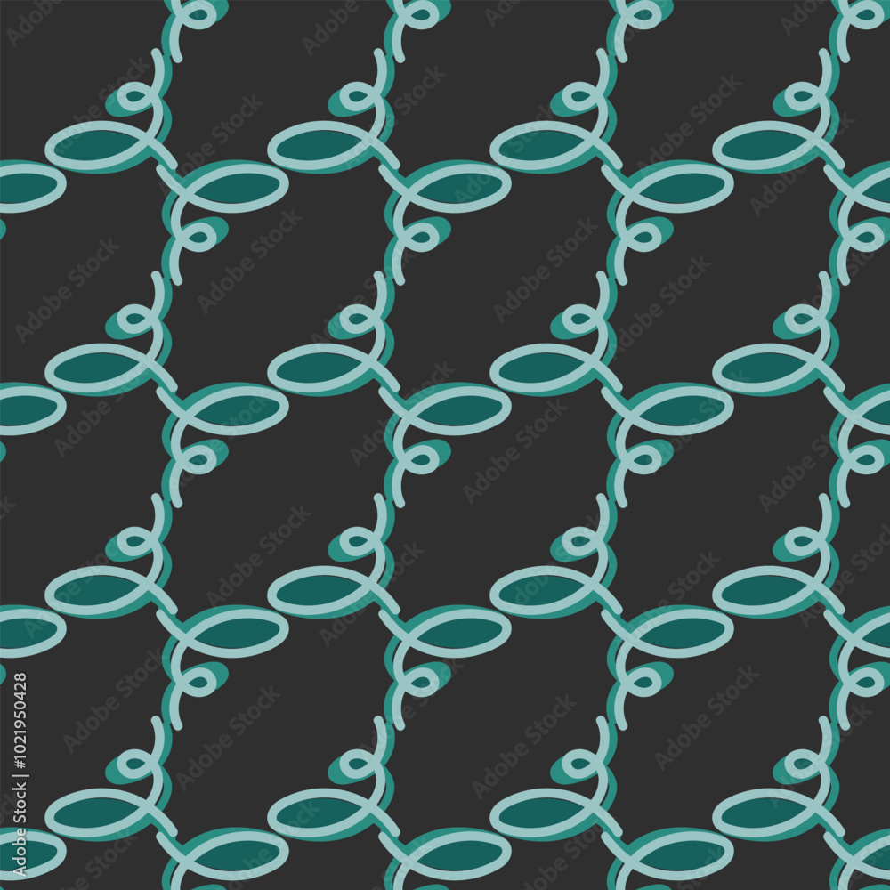 Fototapeta premium Seamless vector pattern with abstract elements. Decorative texture for surface design.