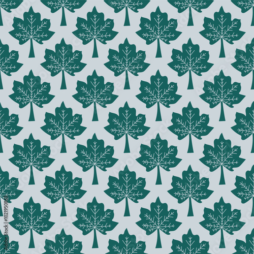 Seamless vector pattern with herbal elements. Decorative texture for surface design.