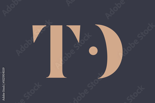 Abstract letter TO logo. This logo icon incorporate with abstract shape in the creative way. 