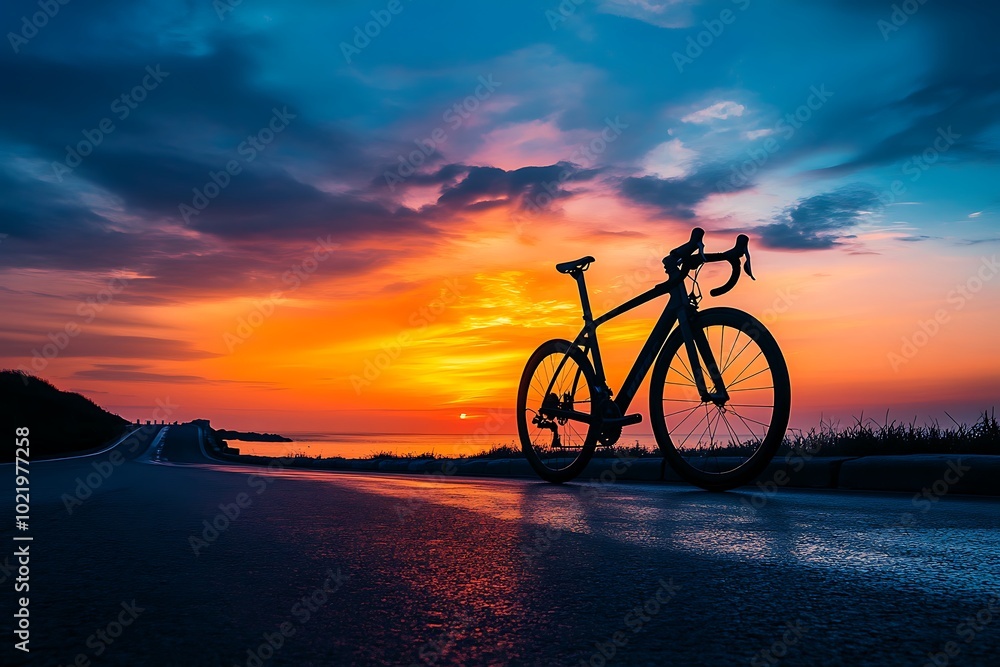 Fototapeta premium bicycle on the beach