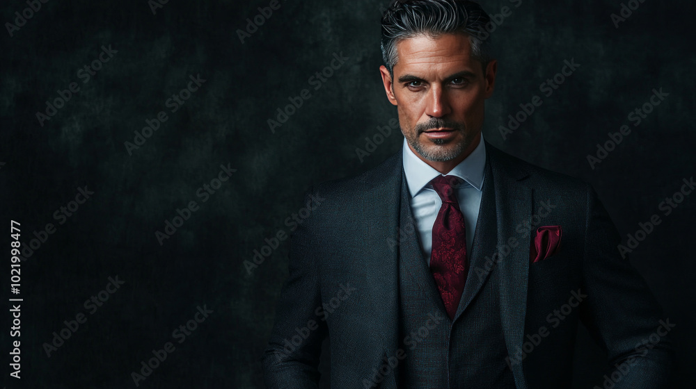 Confident smart grey hair Businesman Confident smart grey hair Businesman