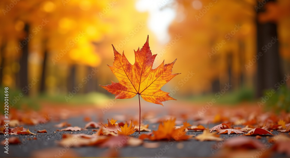 autumn leaves in the park