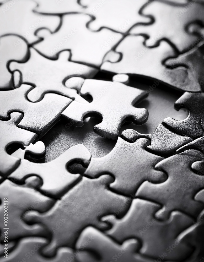 close-up of connected puzzle pieces, illustrating the concept of teamwork. close-up of connected puzzle pieces, illustrating the concept of teamwork.