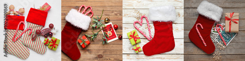 Set of Christmas socks with...