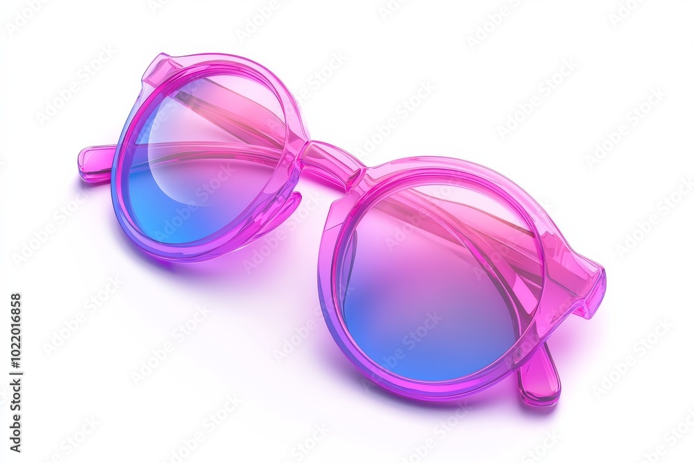 3d summer glasses icon isolated on white background Modern accessory design Trendy vector in 3d style 3d summer glasses icon isolated on white background Modern accessory design Trendy vector in 3d style