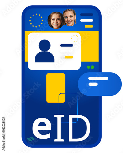 a smartphone and digital eI...