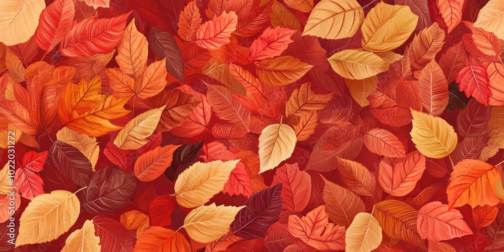 Colorful autumn leaves seamless pattern. Colorful autumn leaves seamless pattern.