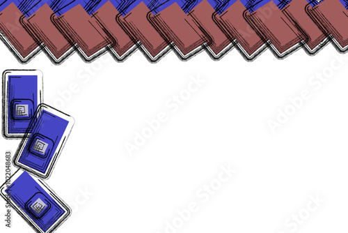 abstract color background with block