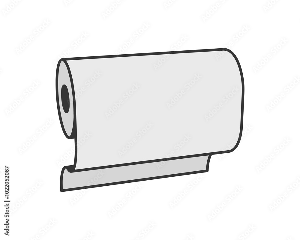 Textile roll vector icon. Paper tube illustration design for kitchen cleaning towel, carpet, scroll whatman, fabric. Textile roll vector icon. Paper tube illustration design for kitchen cleaning towel, carpet, scroll whatman, fabric.