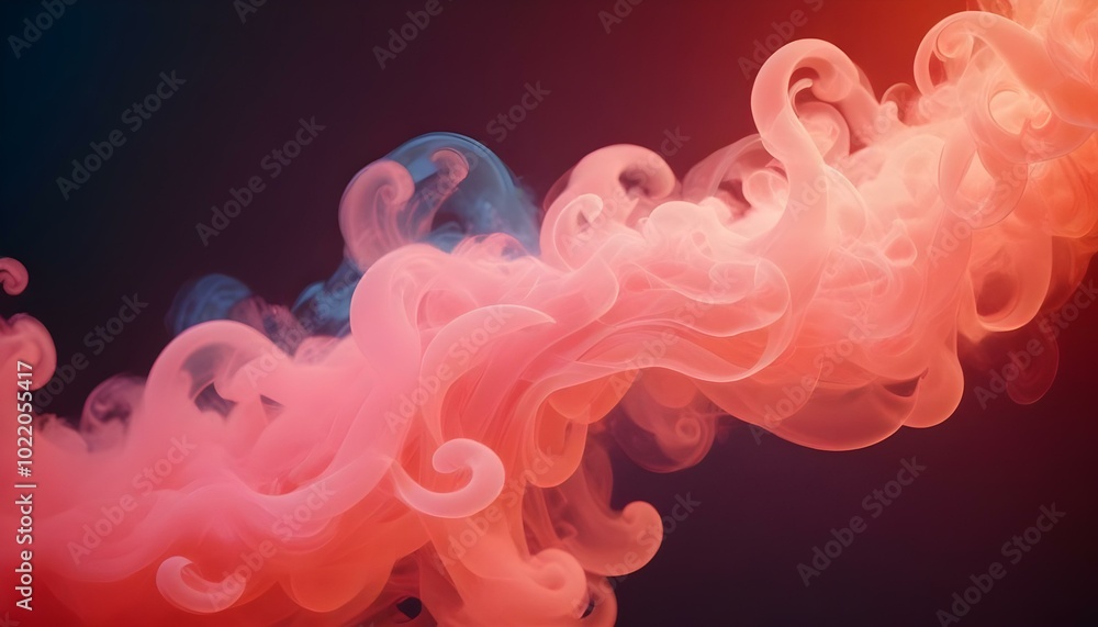 Subtle Pink Smoke Rising on White Background: A Romantic and Peaceful Backdrop Subtle Pink Smoke Rising on White Background: A Romantic and Peaceful Backdrop