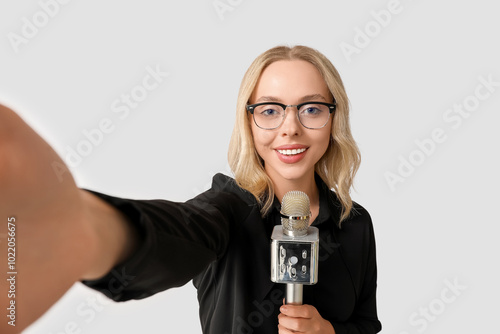 Portrait of female journali...