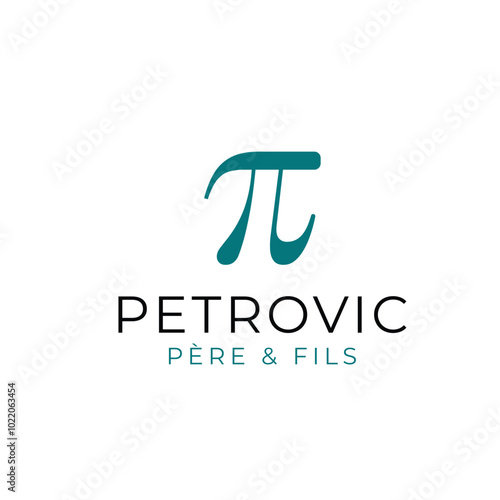 p pi symbol  logo design  photo