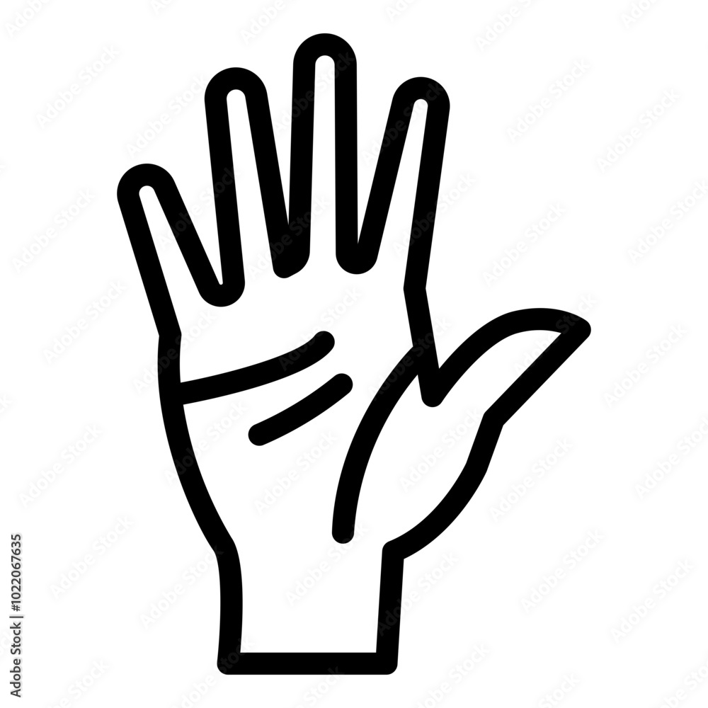 hand stop icon hand stop icon