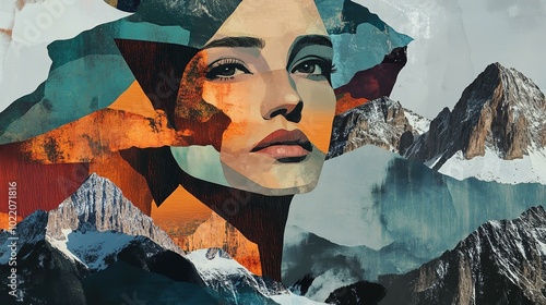 Captivating Fusion of Nature and Portraiture A Stunning Artistic Representation