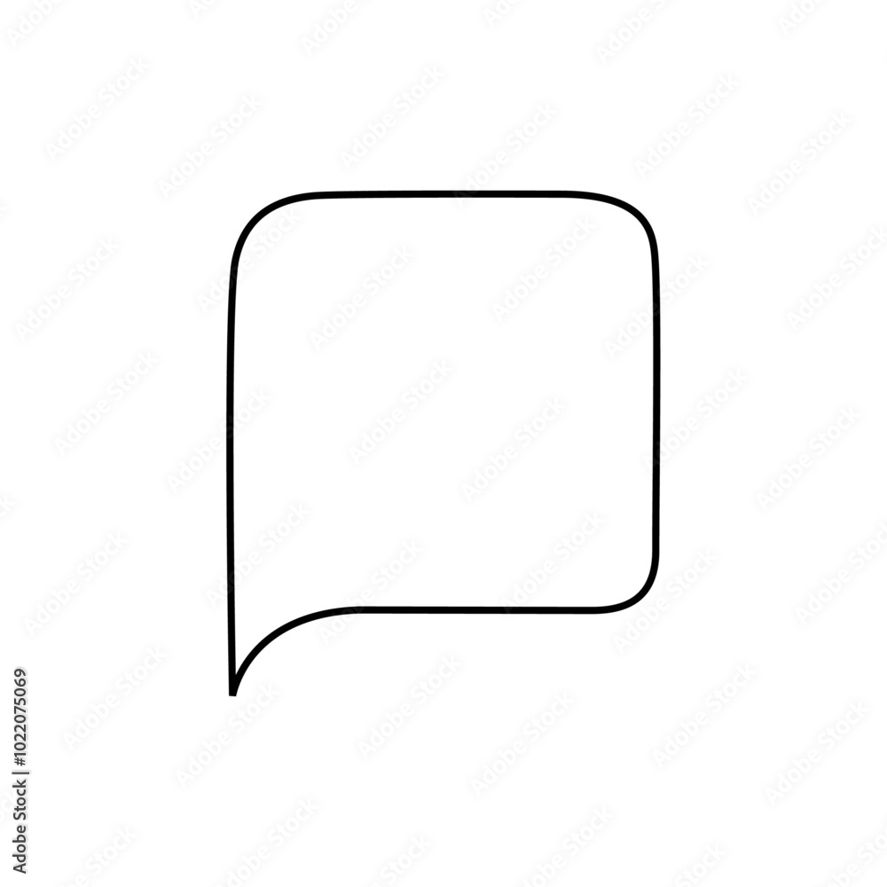 hand drawn speech bubble line hand drawn speech bubble line