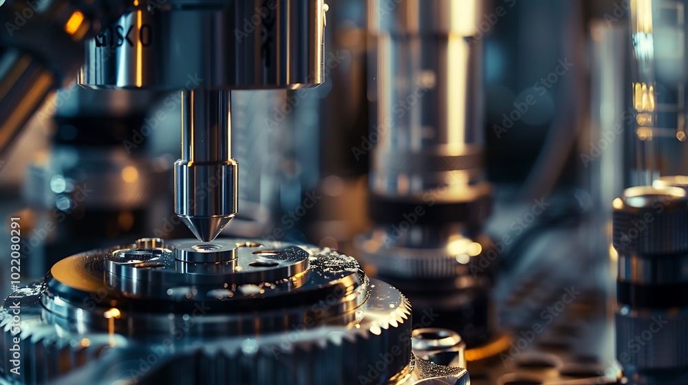 Detailed macro shot of precision lab tools, showcasing intricate details and metallic textures in high definition Detailed macro shot of precision lab tools, showcasing intricate details and metallic textures in high definition