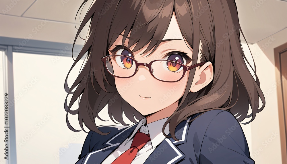 anime business person working in office, man and women office worker anime business person working in office, man and women office worker
