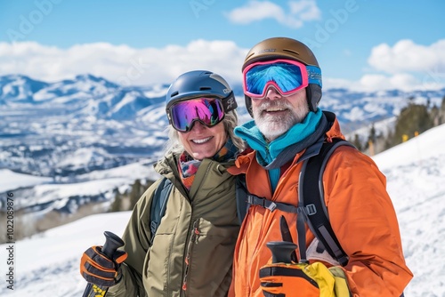 Wallpaper Mural Enjoy a winter vacation filled with recreation, relaxation, and holidays. Experience the joy of skiing or snowboarding in the scenic mountains as you create lasting memories with friends and family Torontodigital.ca