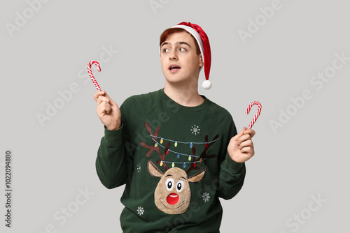 Handsome young man in warm ...