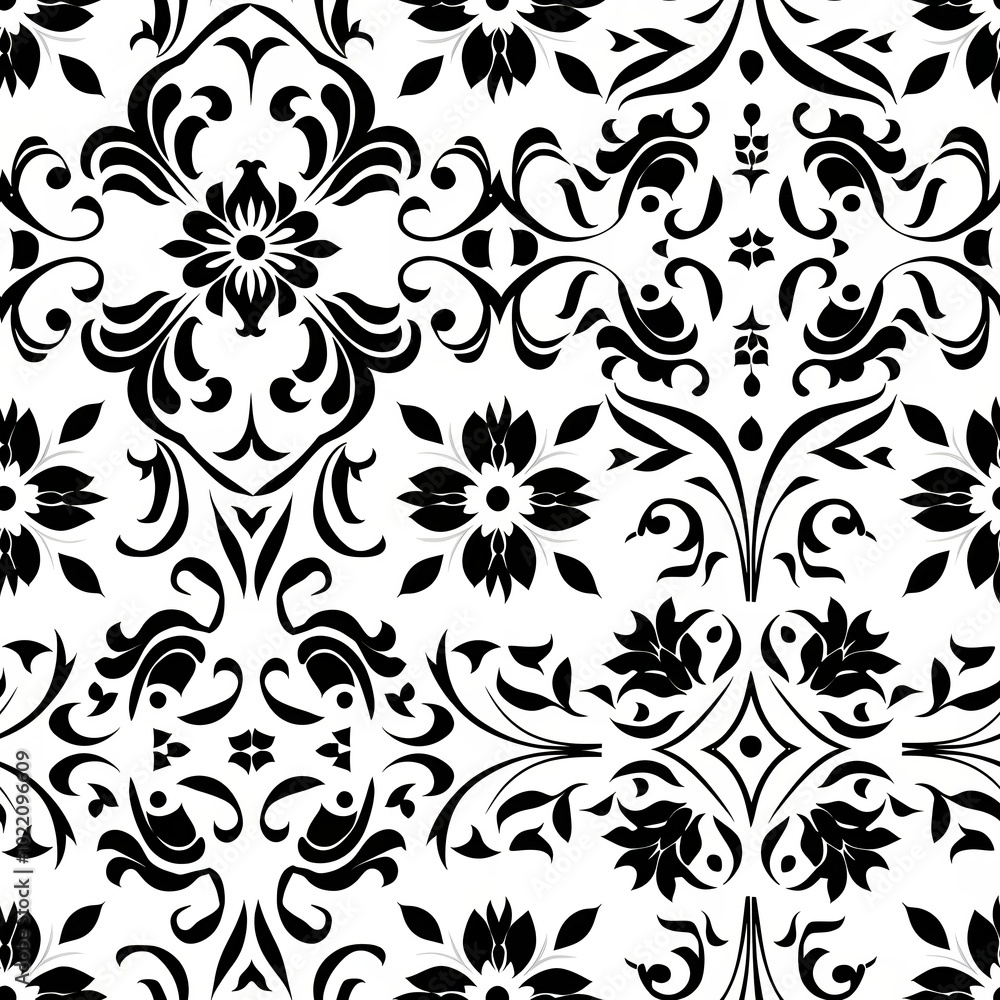 Ethnic folk ceramic tile in talavera style with black floral ornament. Italian pattern, traditional Portuguese and Spain decor. Mediterranean porcelain pottery isolated on white background Ethnic folk ceramic tile in talavera style with black floral ornament. Italian pattern, traditional Portuguese and Spain decor. Mediterranean porcelain pottery isolated on white background