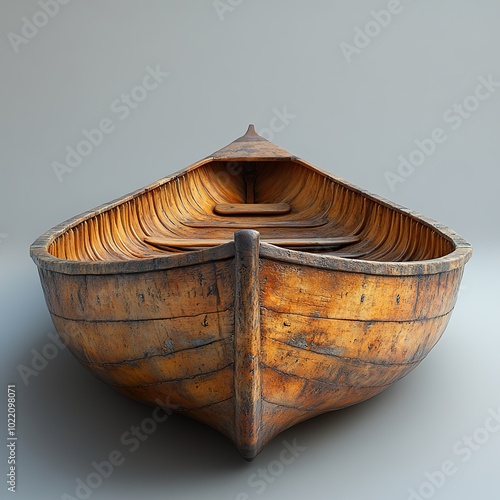 Wallpaper Mural Vintage Wooden Rowboat - Classic Nautical Watercraft Torontodigital.ca