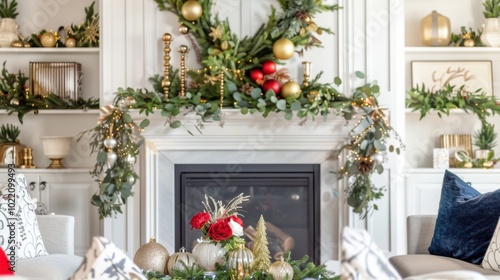 Cozy and Elegant Holiday Living Room Decor