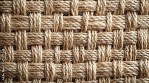 Detailed woven fabric texture background with tactile interlacing threads for design projects.