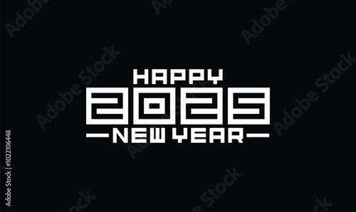 Happy New Year. Happy New Year 2025, 2025 logo design, 2025 new year design