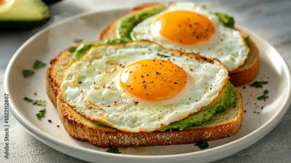 Avocado Toast with Fried Egg Avocado Toast with Fried Egg
