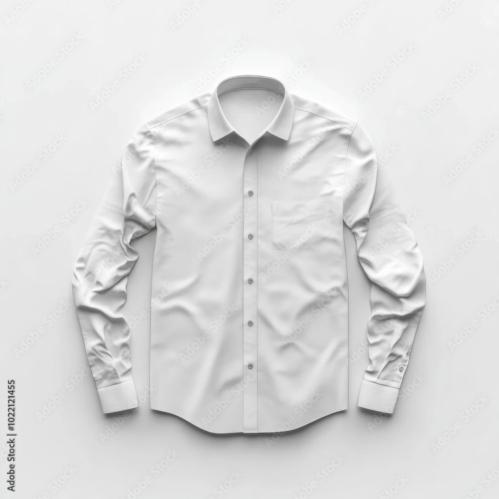 White shirt on white background. White shirt on white background.