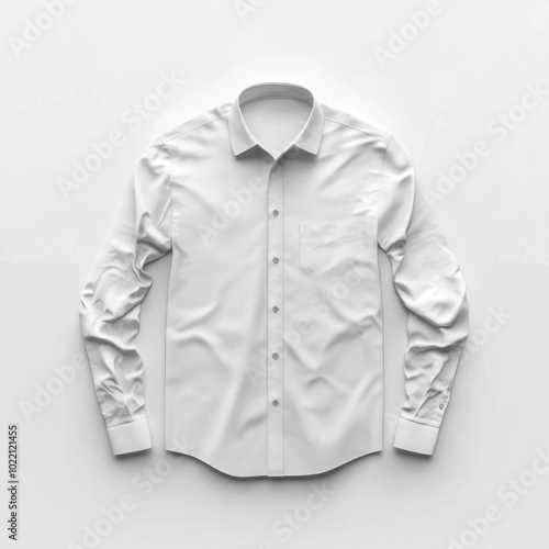 White shirt on white background.