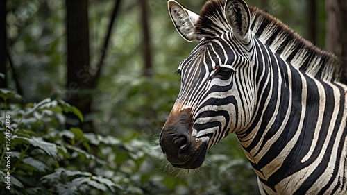a detailed close-up photograph of zebra