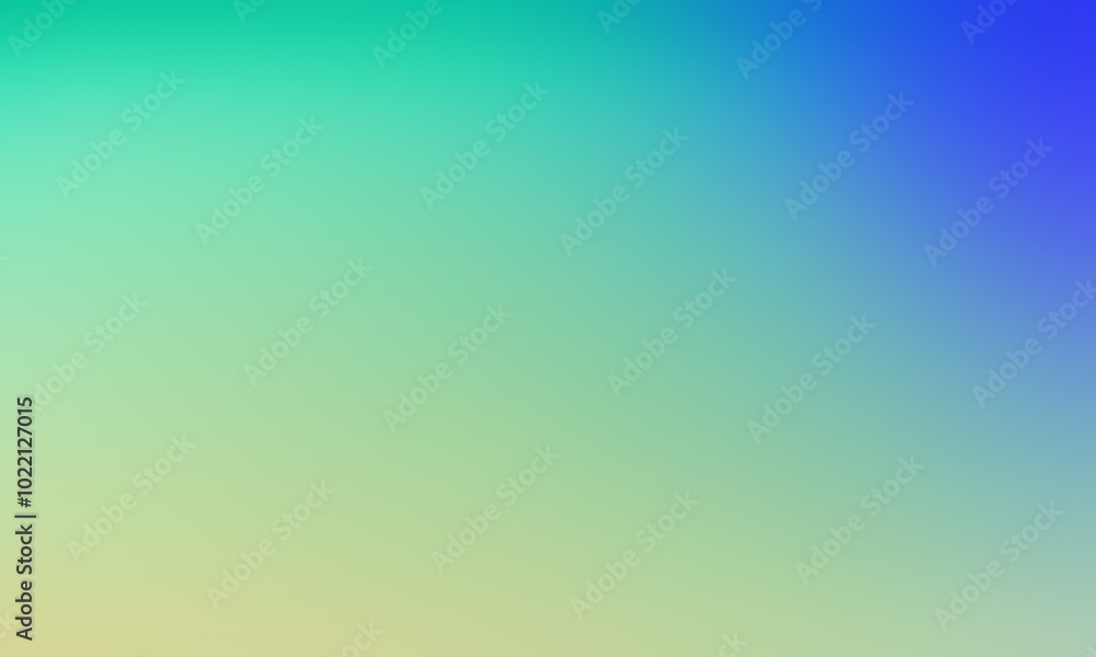 Fototapeta premium Abstract blurred background image of blue, green, yellow colors gradient used as an illustration. Designing posters or advertisements.