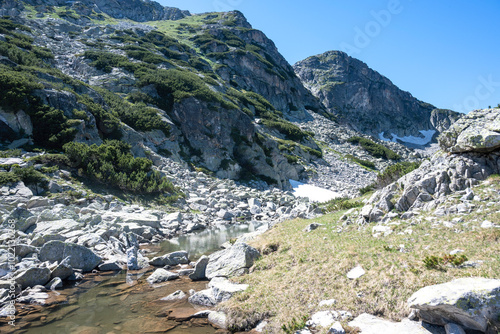 Rila mountain near The Dead and The Fish Lakes, Bulgaria photo