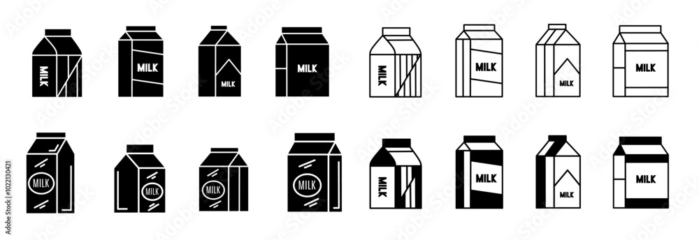 Milk box icon isolated on white background. Vector
Milk box icon isolated on white background. Vector