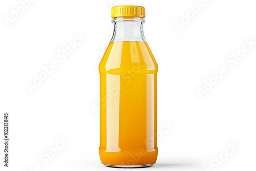 bottle of juice isolated on white background